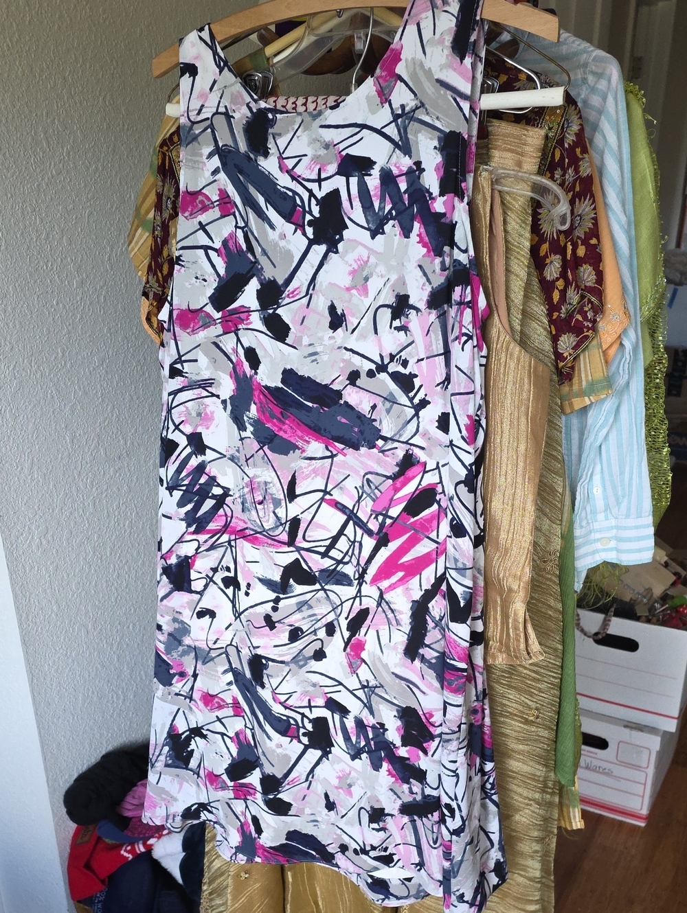 Nic+Zoe Abstract Print Dress